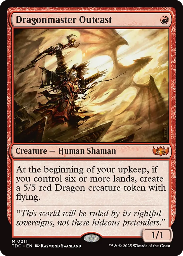 Dragonmaster Outcast [Tarkir: Dragonstorm Commander] 1