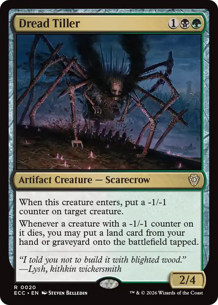 Dread Tiller [Lorwyn Eclipsed Commander] 1