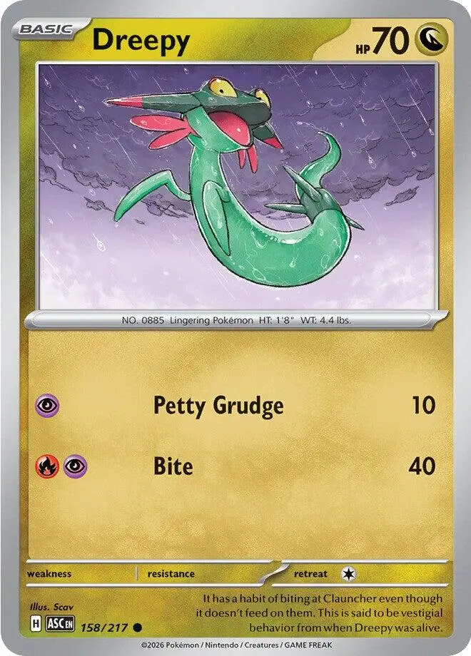 Dreepy (158/217) [Mega Evolution: Ascended Heroes] 1