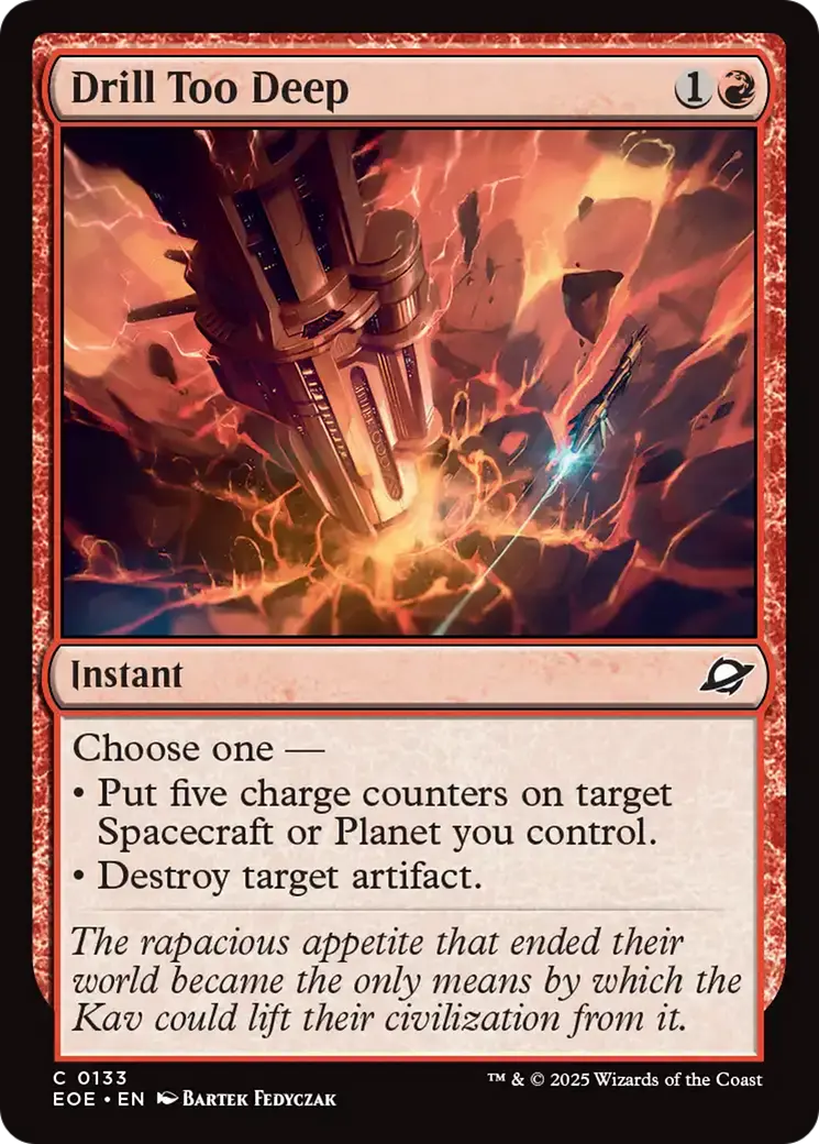 Drill Too Deep [Edge Of Eternities] 1