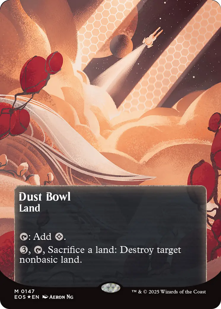 Dust Bowl (0057) (Borderless) (Galaxy Foil) [Edge Of Eternities: Stellar Sights] 1