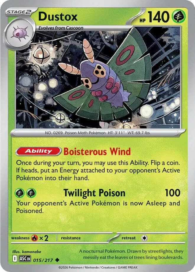 Dustox (015/217) [Mega Evolution: Ascended Heroes] 1
