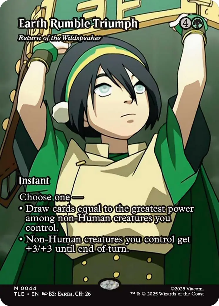 Earth Rumble Triumph - Return Of The Wildspeaker (Borderless) [Avatar: The Last Airbender: Eternal-Legal] 1