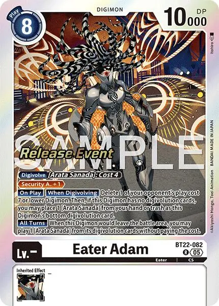 Eater Adam [Bt22-082] [Cyber Eden Release Event Cards] 1