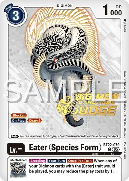 Eater [Bt22-079] (Species Form) (Judge Pack 2025 Wave 2) [Cyber Eden] 1