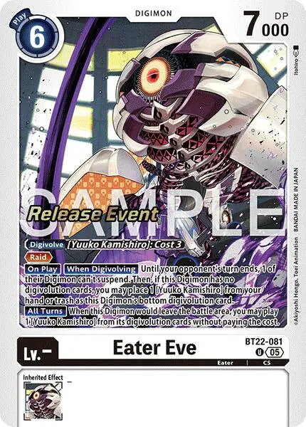 Eater Eve [Bt22-081] [Cyber Eden Release Event Cards] 1