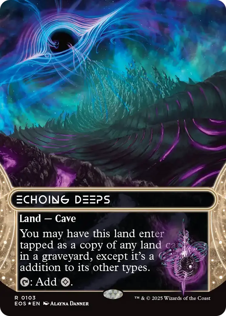 Echoing Deeps (0103) (Borderless) (Galaxy Foil) [Edge Of Eternities: Stellar Sights] 1