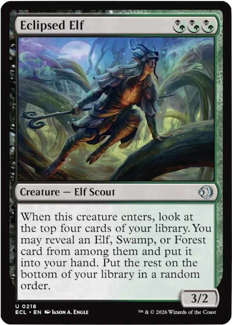 Eclipsed Elf [Lorwyn Eclipsed] 1