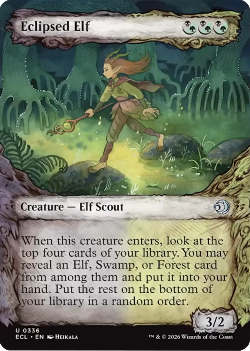 Eclipsed Elf (Showcase) [Lorwyn Eclipsed] 1