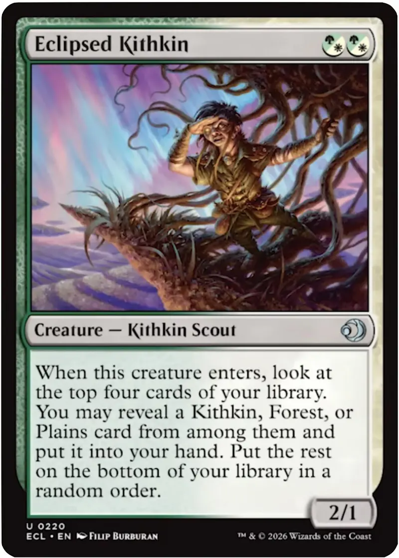 Eclipsed Kithkin [Lorwyn Eclipsed] 1