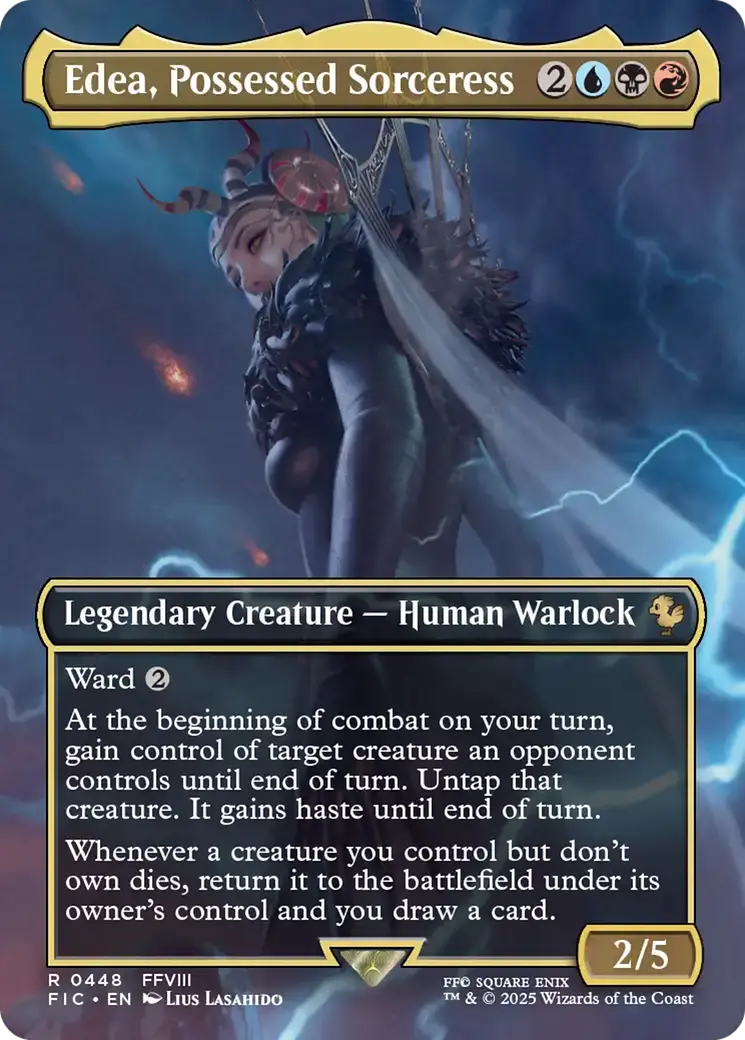 Edea, Possessed Sorceress (Borderless) [Final Fantasy Commander] 1