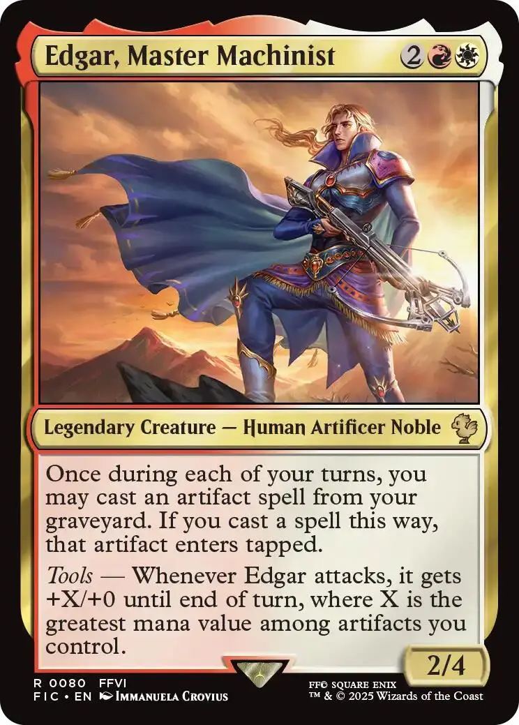 Edgar, Master Machinist (Surge Foil) [Final Fantasy Commander] 1