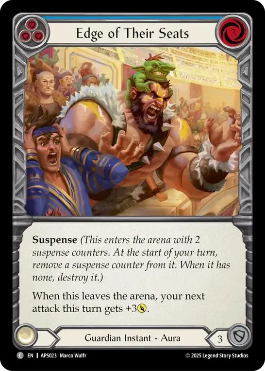 Edge Of Their Seats (Blue) [Aps023] (Armory Deck: Pleiades) 1
