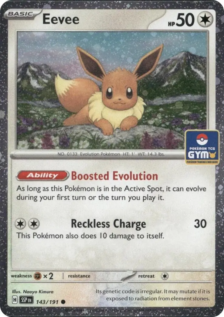 Eevee (143/191) (Southeast Asia Exclusive) [League & Championship Cards] 1