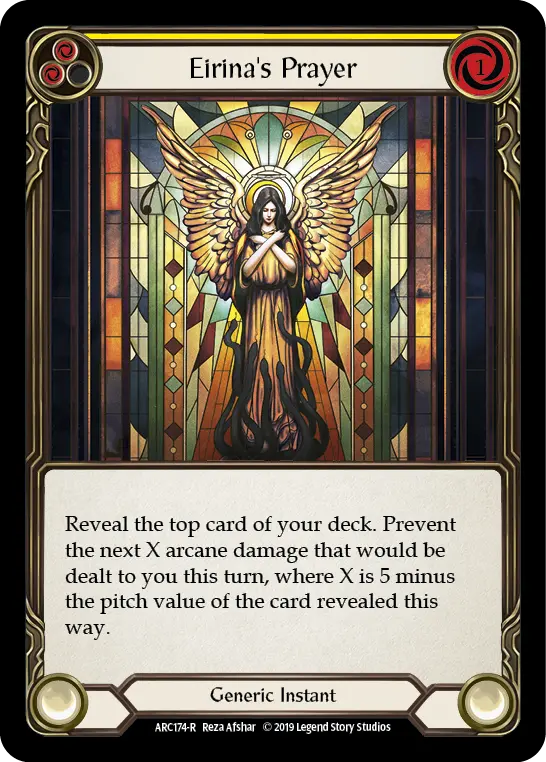 Eirina's Prayer (Yellow) [Arc174-R] 1St Edition Rainbow Foil 1