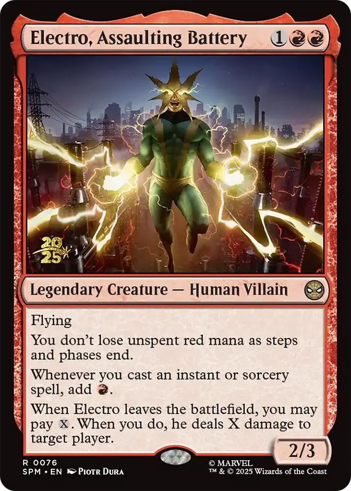 Electro, Assaulting Battery [Marvel's Spider-Man Prerelease Promos] 1