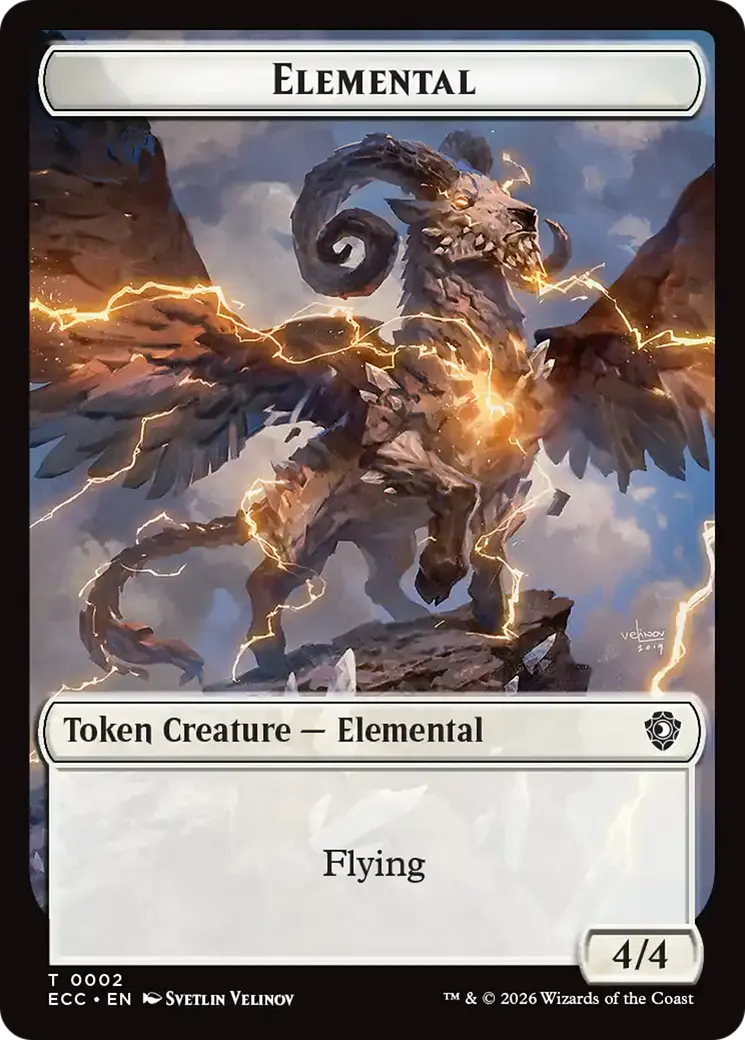 Elemental (0002) // Plant Double-Sided Token [Lorwyn Eclipsed Tokens] 1