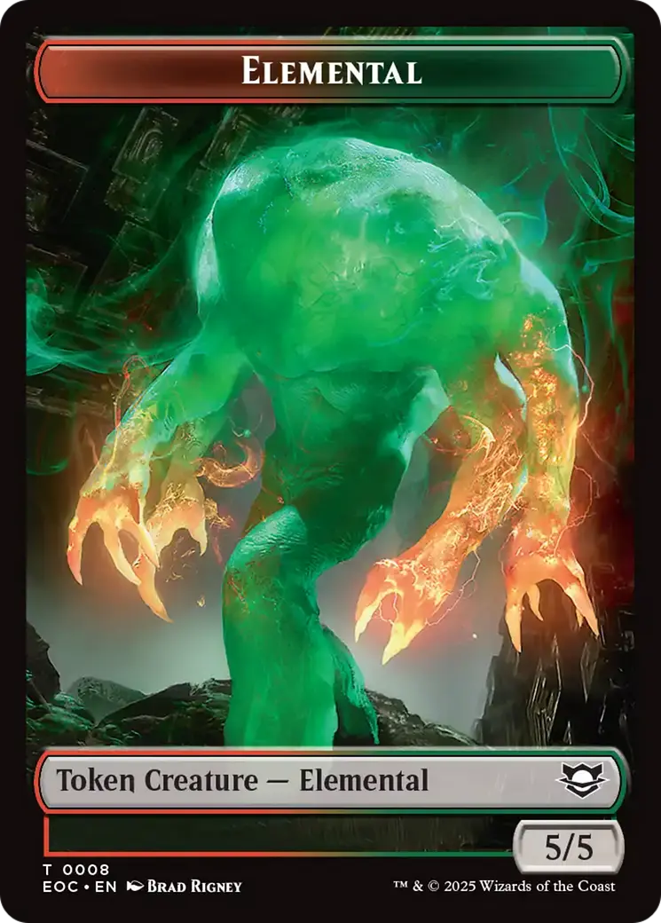 Elemental (0008) // Gnome Double-Sided Token [Edge Of Eternities Commander Tokens] 1