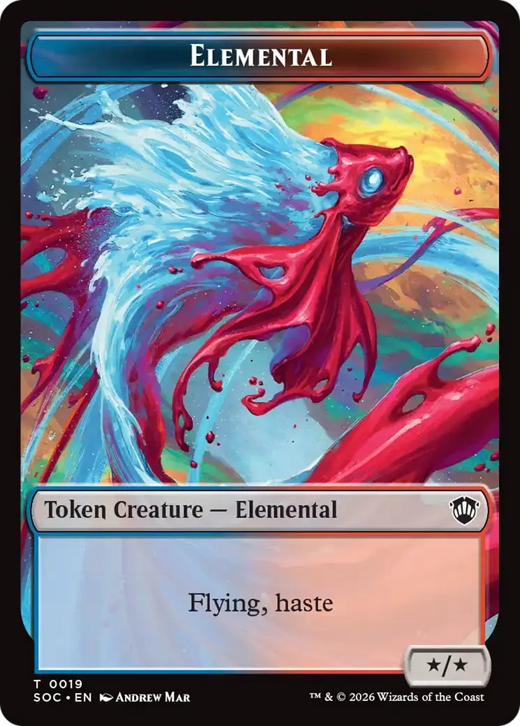 Elemental (0019) // Copy Double-Sided Token [Secrets Of Strixhaven Commander Tokens] 1