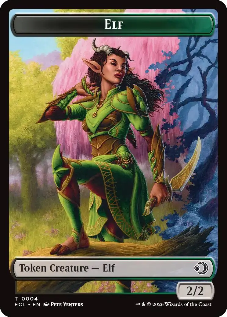 Elf // Kithkin (0007) Double-Sided Token [Lorwyn Eclipsed Tokens] 1