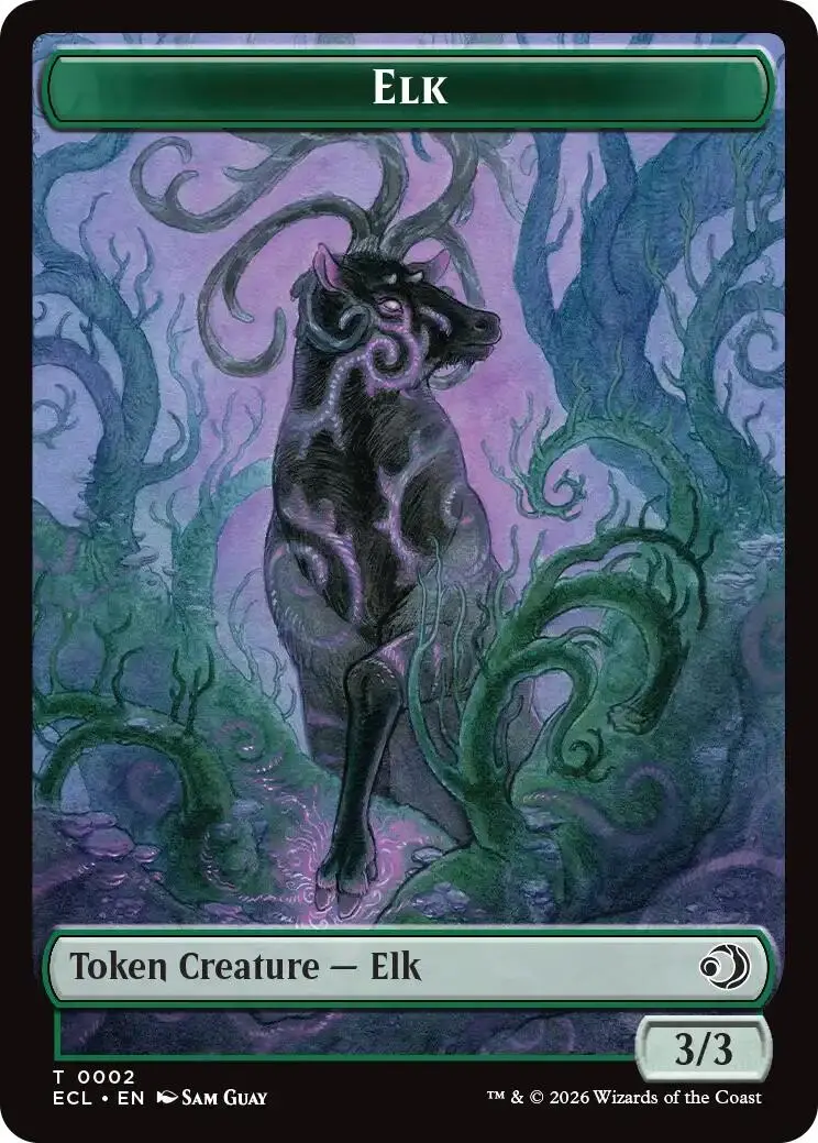 Elk // Mutavault Double-Sided Token [Lorwyn Eclipsed Tokens] 1