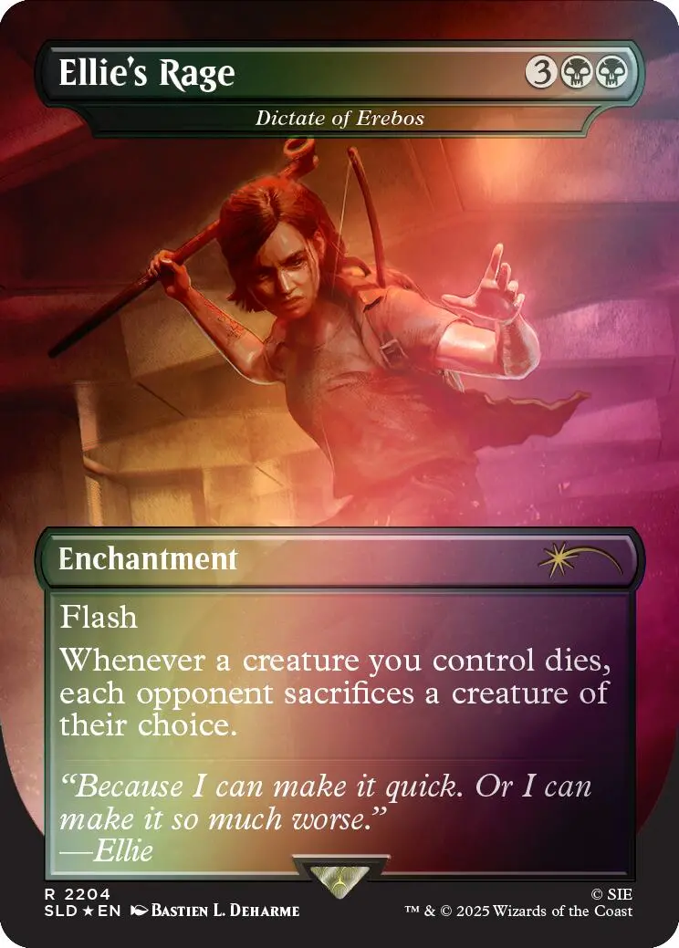 Ellie's Rage - Dictate Of Erebos (Rainbow Foil) [Secret Lair Drop Series] 1