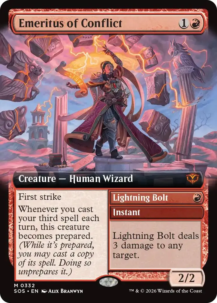 Emeritus Of Conflict (Extended Art) [Secrets Of Strixhaven] 1