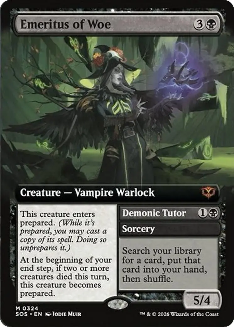 Emeritus Of Woe (Extended Art) [Secrets Of Strixhaven] 1