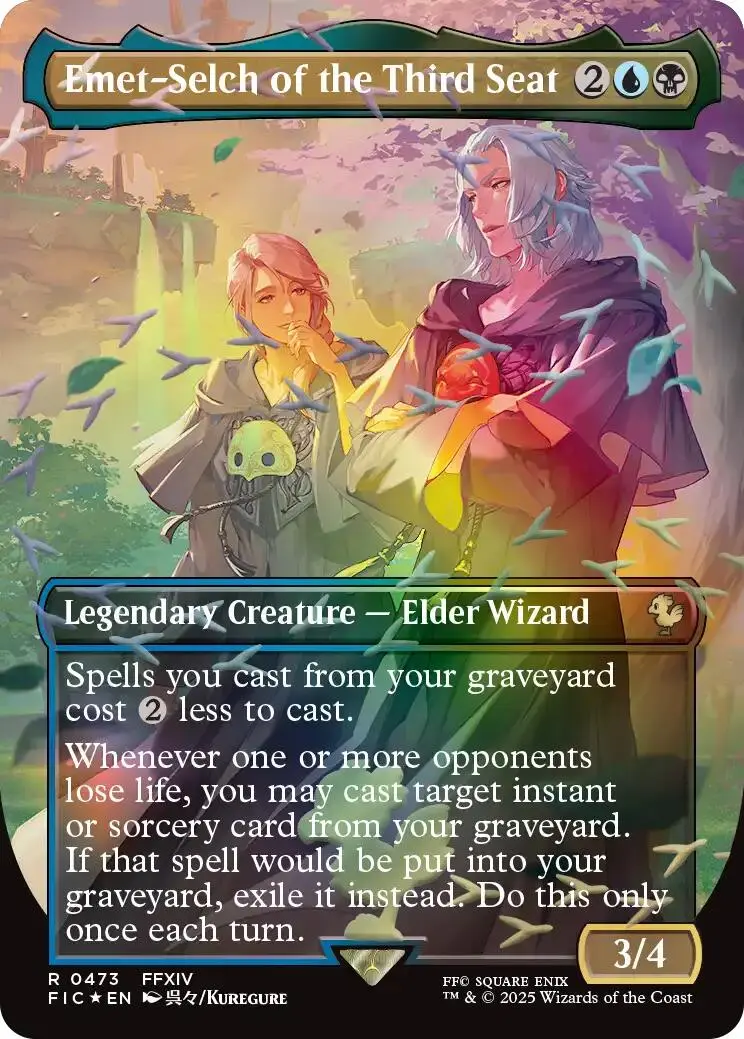 Emet-Selch Of The Third Seat (Borderless) (Chocobo Track Foil) [Final Fantasy Commander] 1