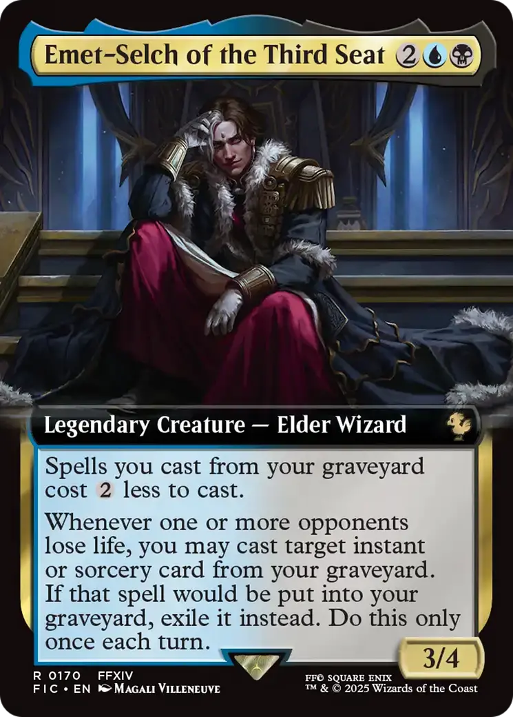 Emet-Selch Of The Third Seat (Extended Art) [Final Fantasy Commander] 1