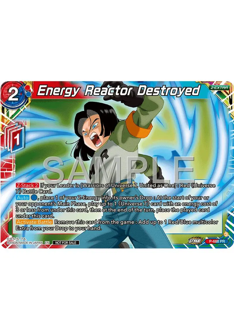 Energy Reactor Destroyed (Zenkai Series Tournament Pack Vol.12) (P-688) [Tournament Promotion Cards] 1