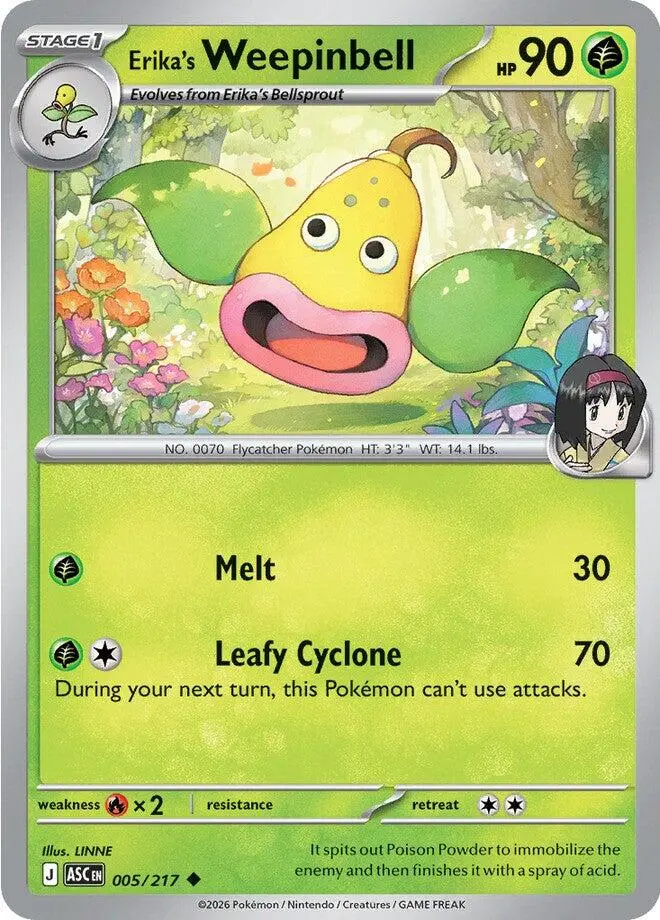 Erika's Weepinbell (005/217) [Mega Evolution: Ascended Heroes] 1