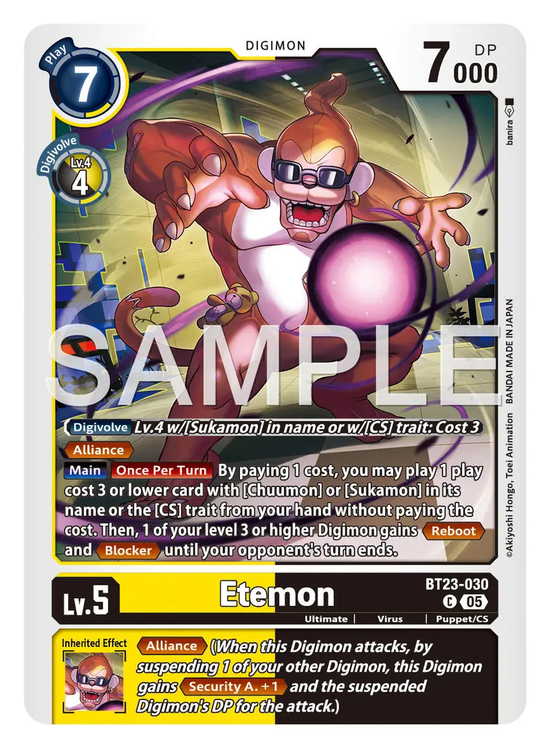 Etemon [Bt23-030] [Hackers' Slumber] 1