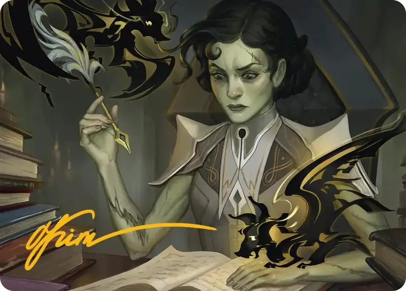 Eternal Student Art Card (Gold-Stamped Signature) [Secrets Of Strixhaven Art Series] 1
