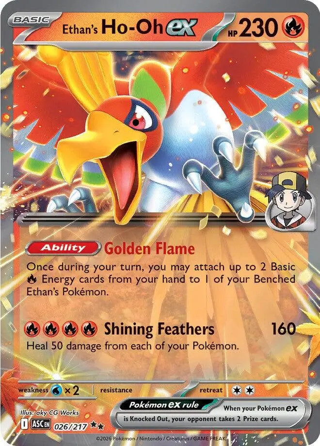 Ethan's Ho-Oh Ex (026/217) [Mega Evolution: Ascended Heroes] 1