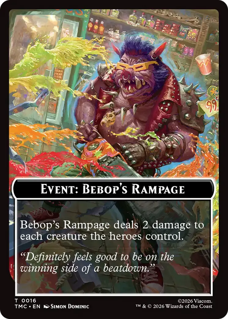 Event: Bebop's Rampage [Teenage Mutant Ninja Turtles Commander Tokens] 1
