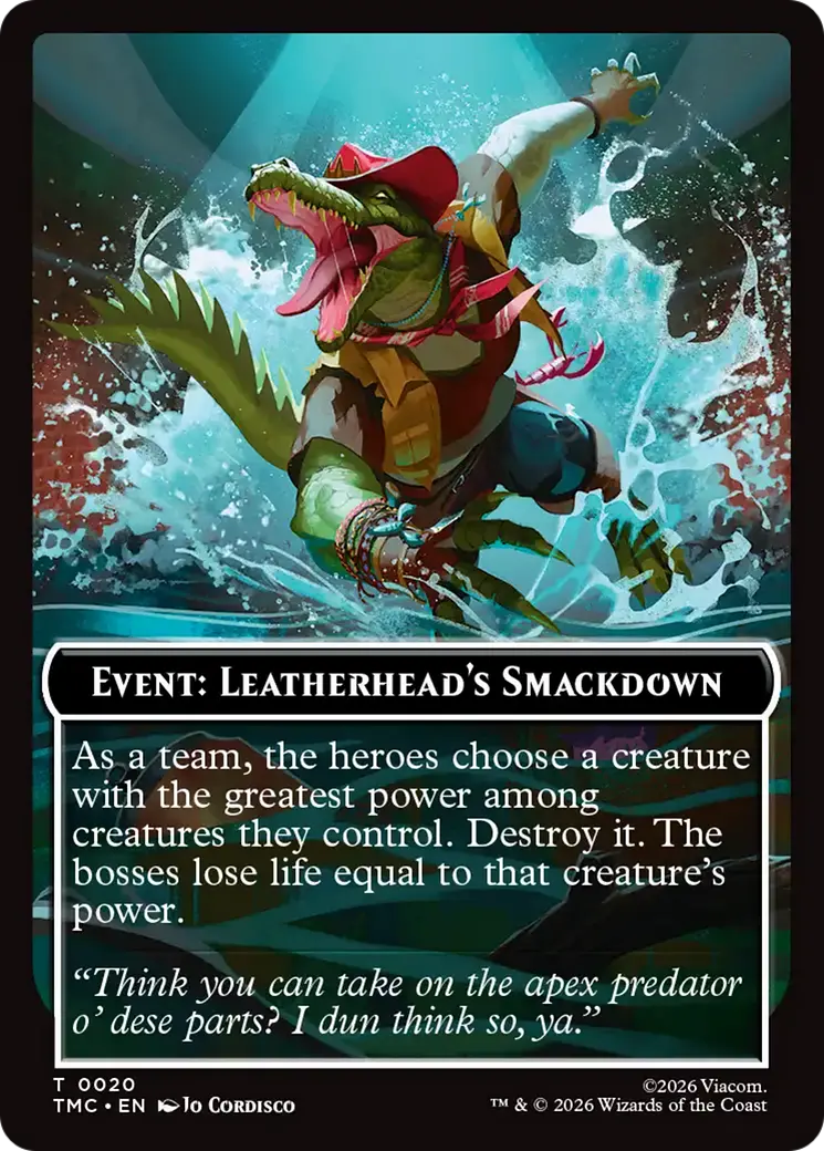 Event: Leatherhead's Smackdown [Teenage Mutant Ninja Turtles Commander Tokens] 1