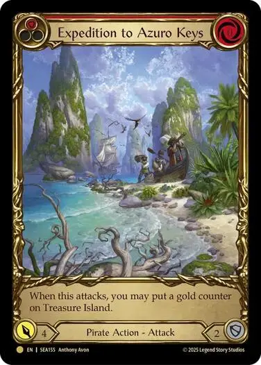 Expedition To Azuro Keys (Treasure) [Sea155] (High Seas)  Cold Foil 1