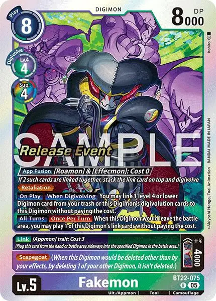Fakemon [Bt22-075] [Cyber Eden Release Event Cards] 1