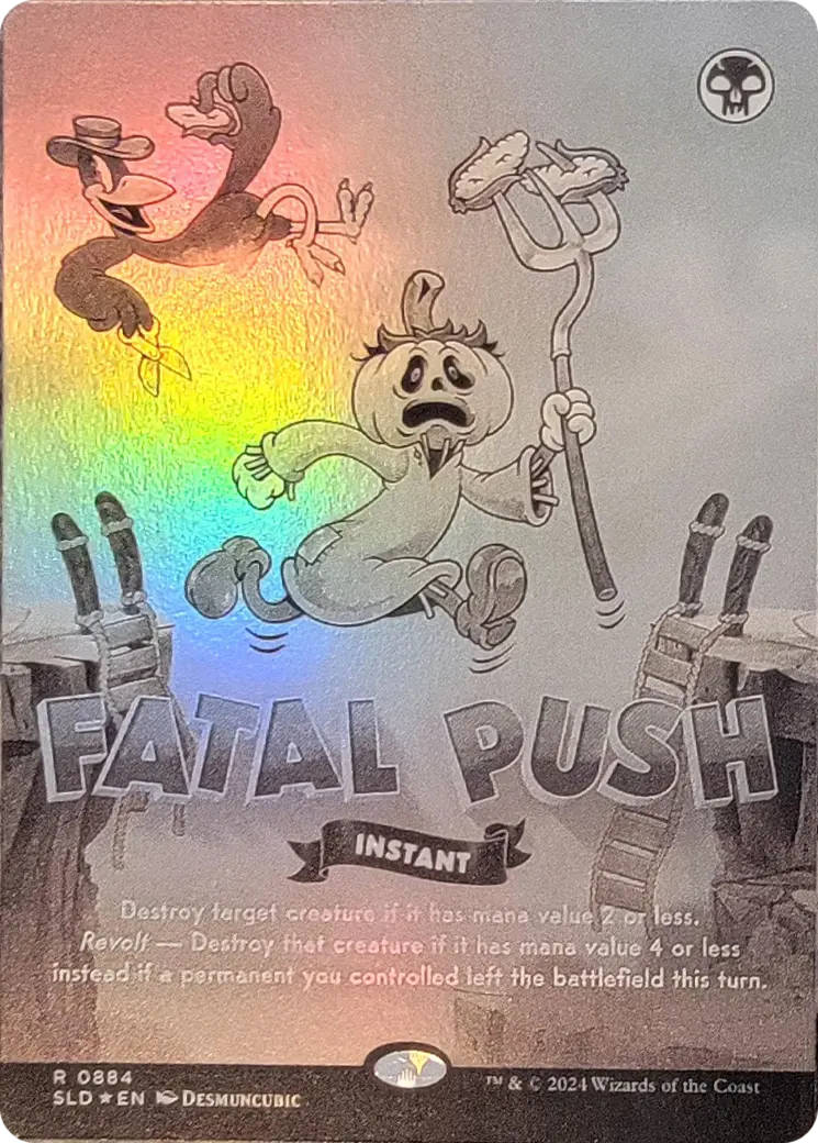 Fatal Push (0884) (Black & White Foil) [Secret Lair Drop Series] 1