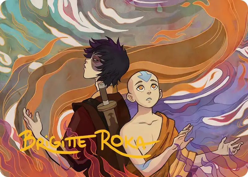 Fated Firepower Art Card (Gold-Stamped Signature) [Avatar: The Last Airbender Art Series] 1