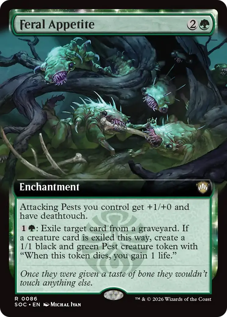 Feral Appetite (Extended Art) [Secrets Of Strixhaven Commander] 1