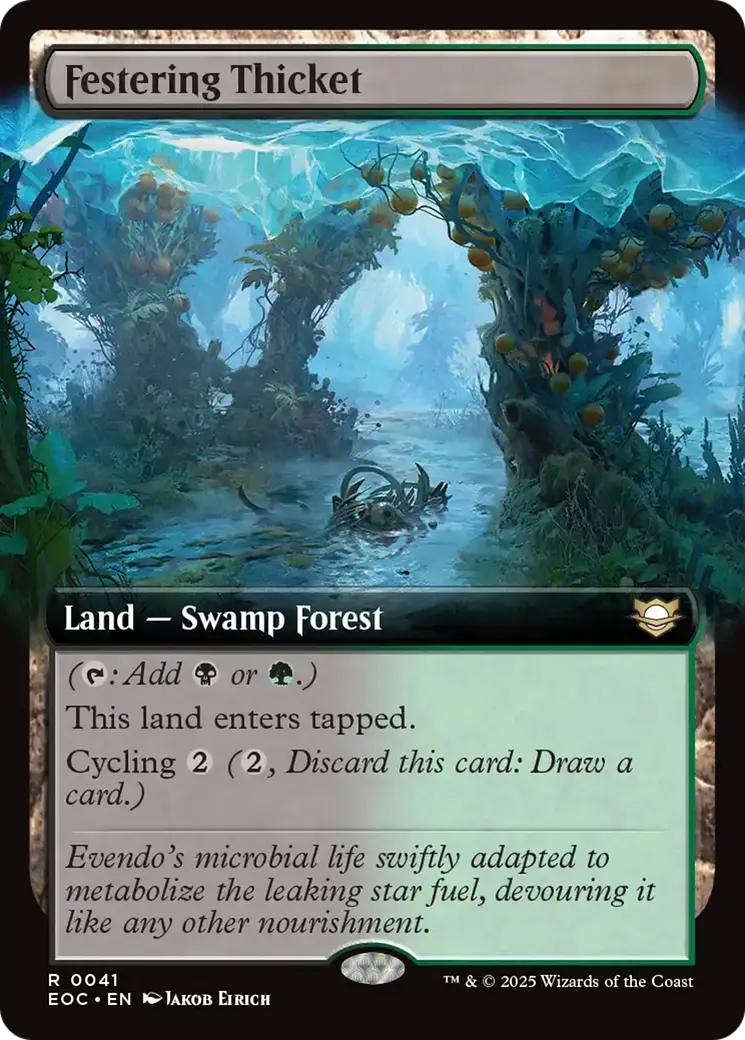 Festering Thicket (Extended Art) [Edge Of Eternities Commander] 1