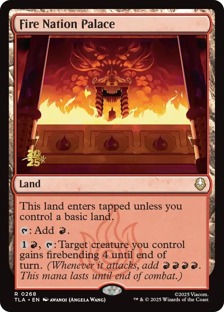 Fire Nation Palace [Avatar: The Last Airbender Prerelease Cards] 1