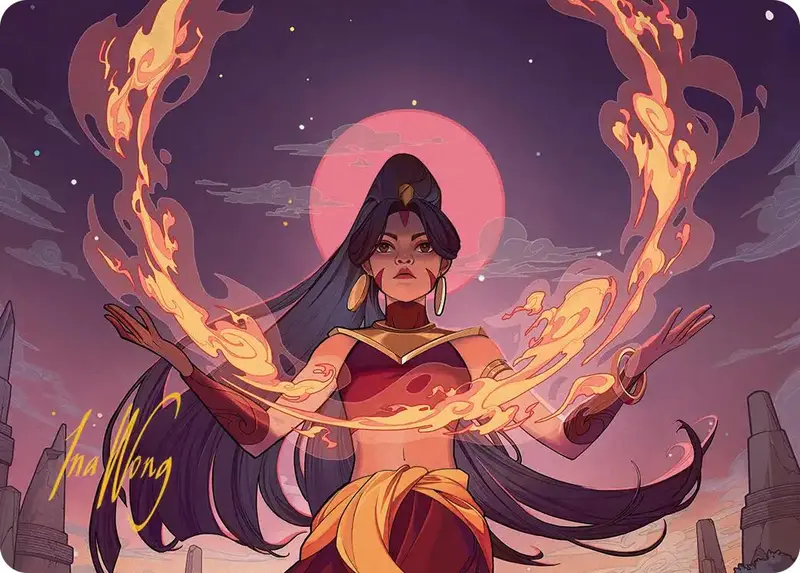 Firebending Student Art Card (Gold-Stamped Signature) [Avatar: The Last Airbender Art Series] 1