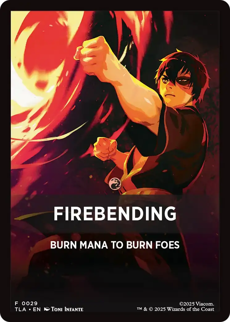 Firebending Theme Card (0029) [Avatar: The Last Airbender Tokens] 1