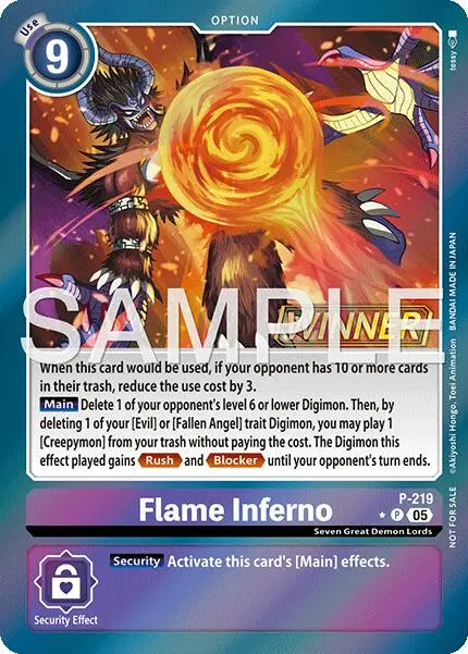 Flame Inferno [P-219] (Official Store Tournament 2026 Vol. 1 Winner) [Promotional Cards] 1