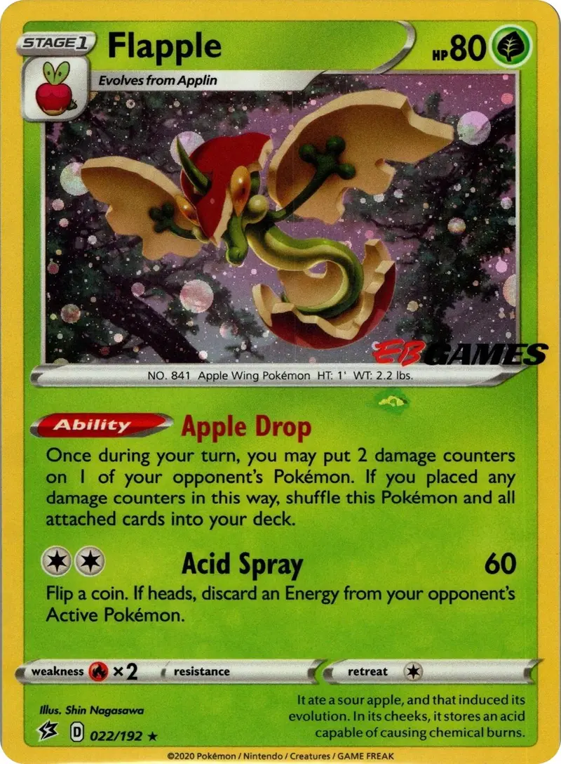 Flapple (022/192) (Eb Games Exclusive Apac) [Miscellaneous Cards] 1