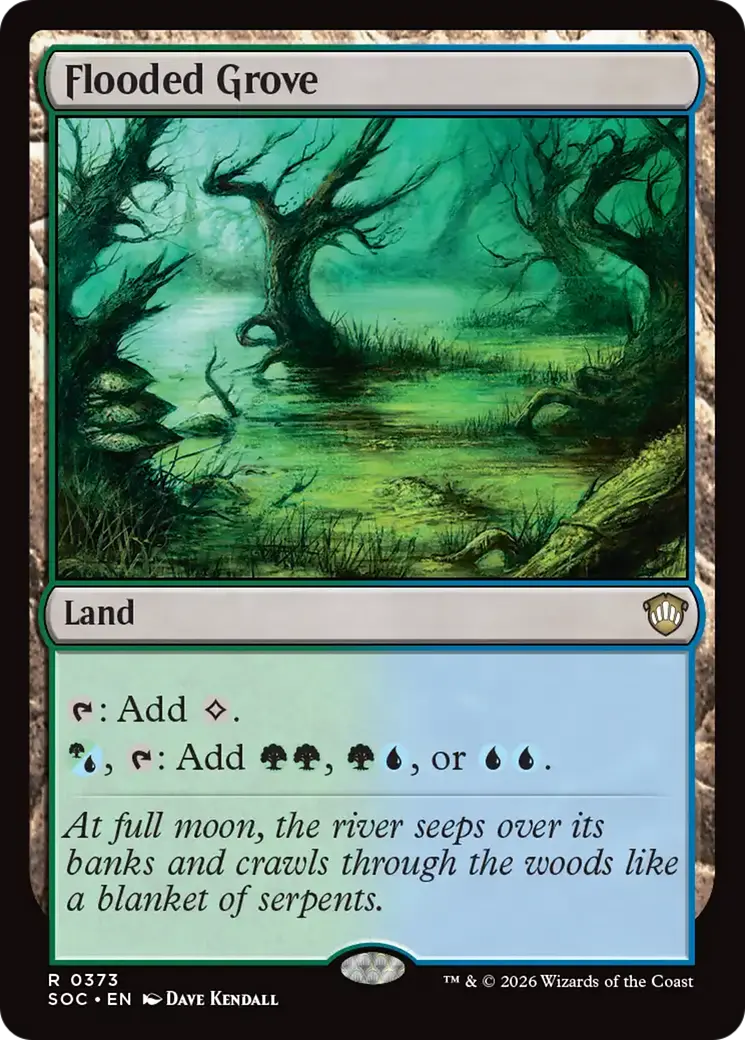 Flooded Grove [Secrets Of Strixhaven Commander] 1