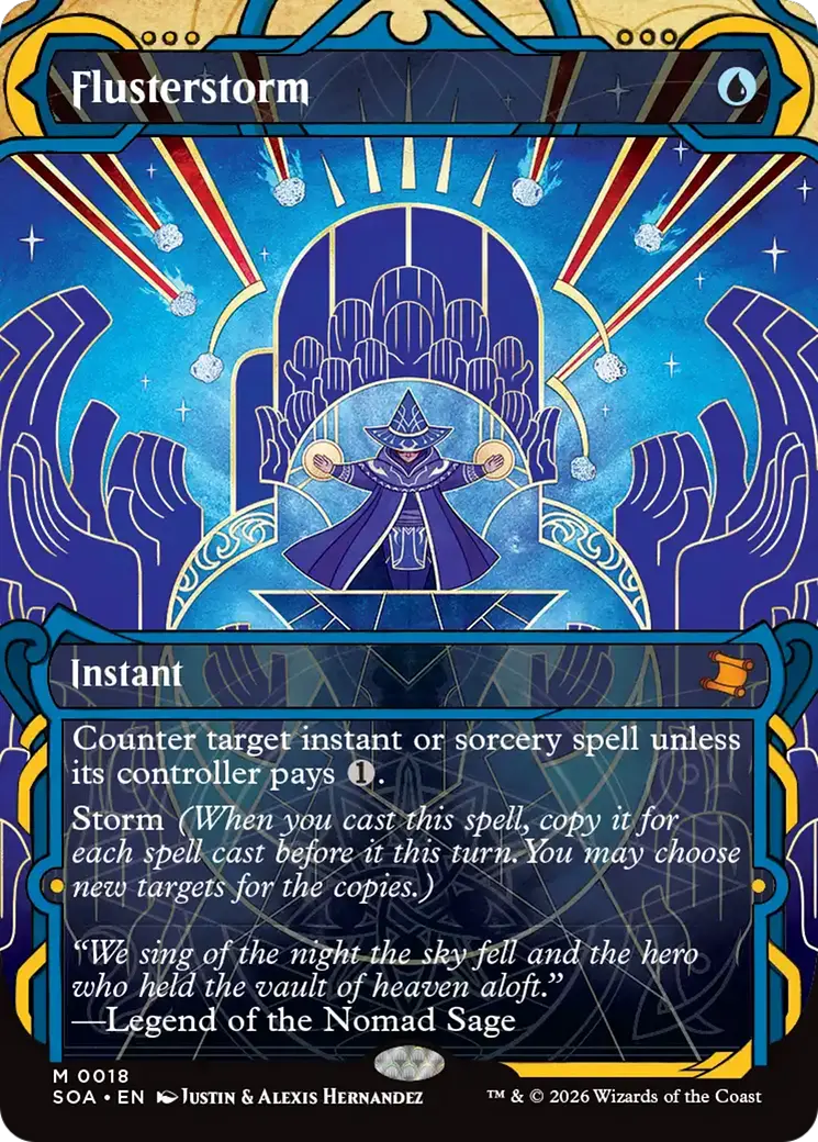 Flusterstorm (Jp Alternate Art) (Silver Scroll Foil) [Secrets Of Strixhaven: Mystical Archive] 1